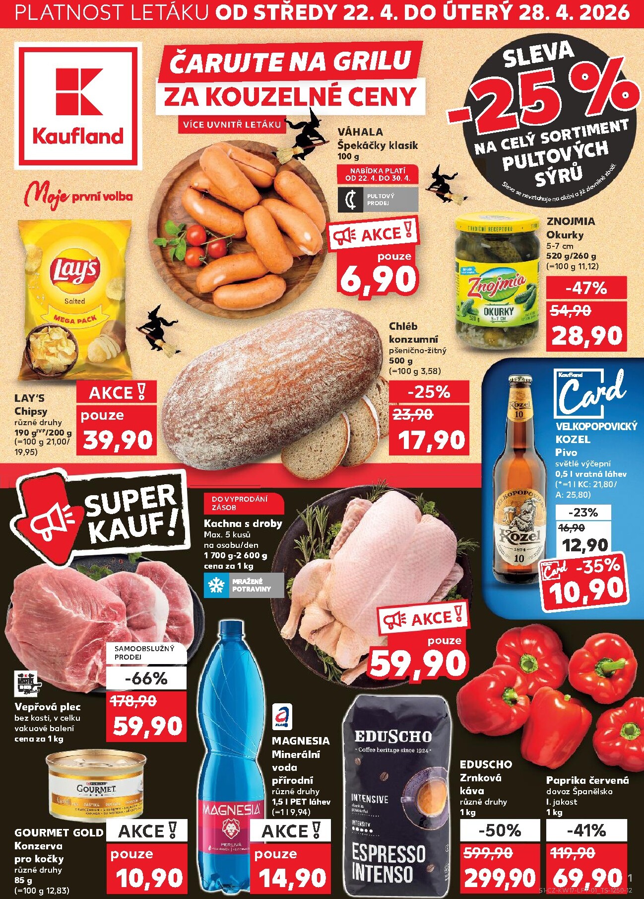 Kaufland - Kolín leták na příští týden od středy 22.04.2026 do úterý 28.04.2026