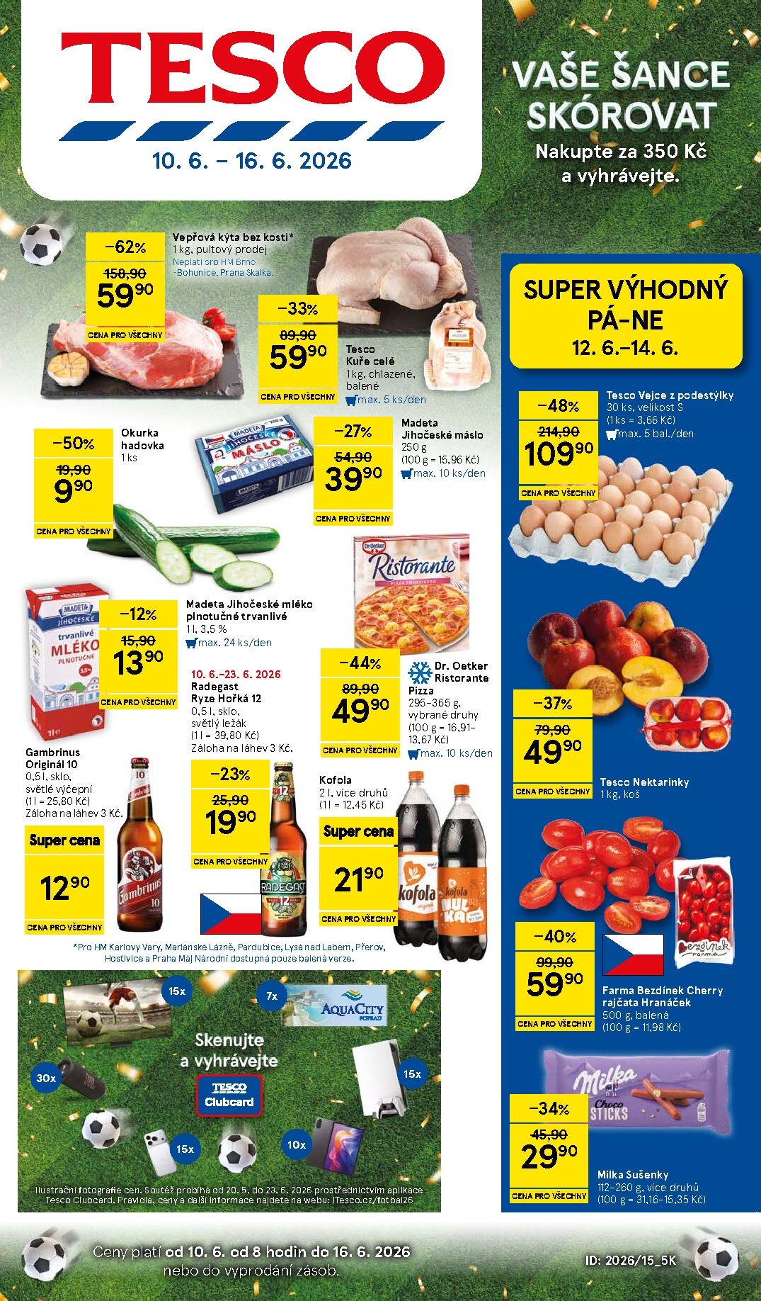 Budoucí Tesco leták platný od středy 10.06.2026 do úterý 16.06.2026