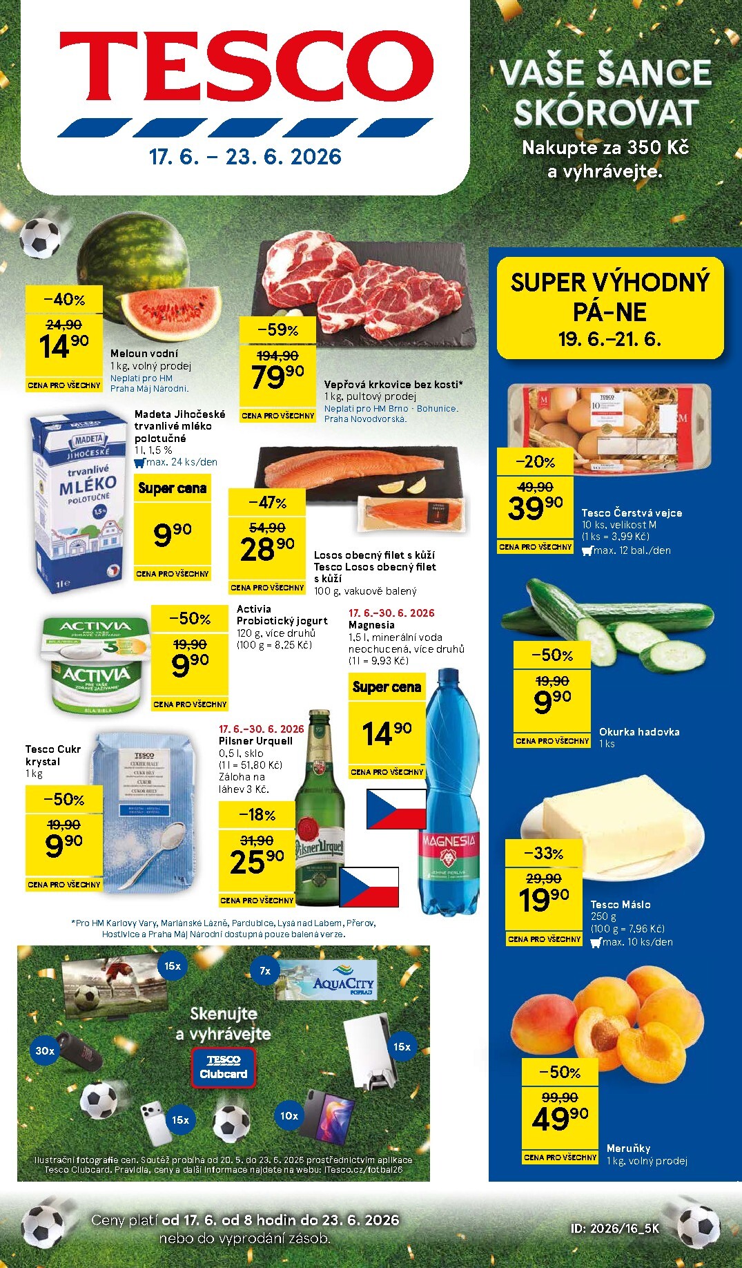 Budoucí Tesco leták platný od středy 17.06.2026 do úterý 23.06.2026