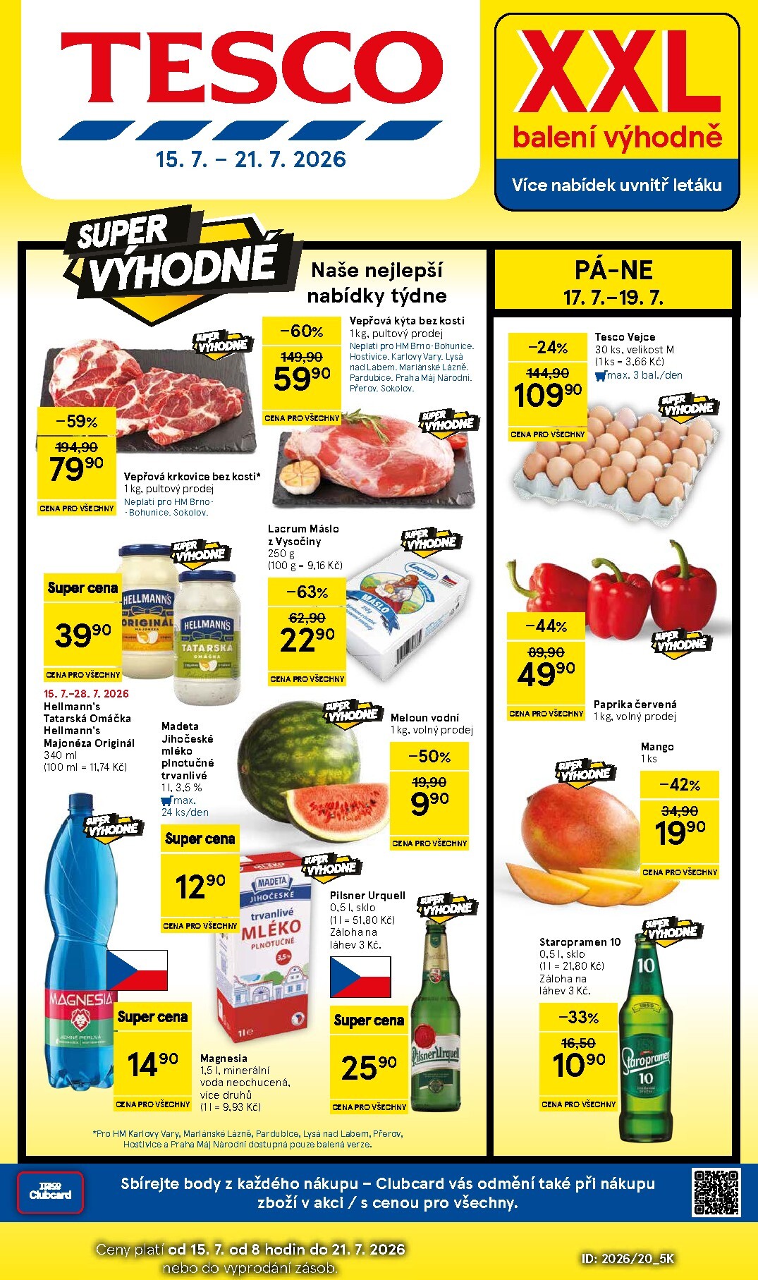 Budoucí Tesco leták platný od středy 15.07.2026 do úterý 21.07.2026