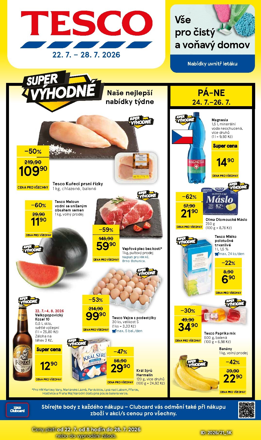 Budoucí Tesco leták platný od středy 22.07.2026 do úterý 28.07.2026