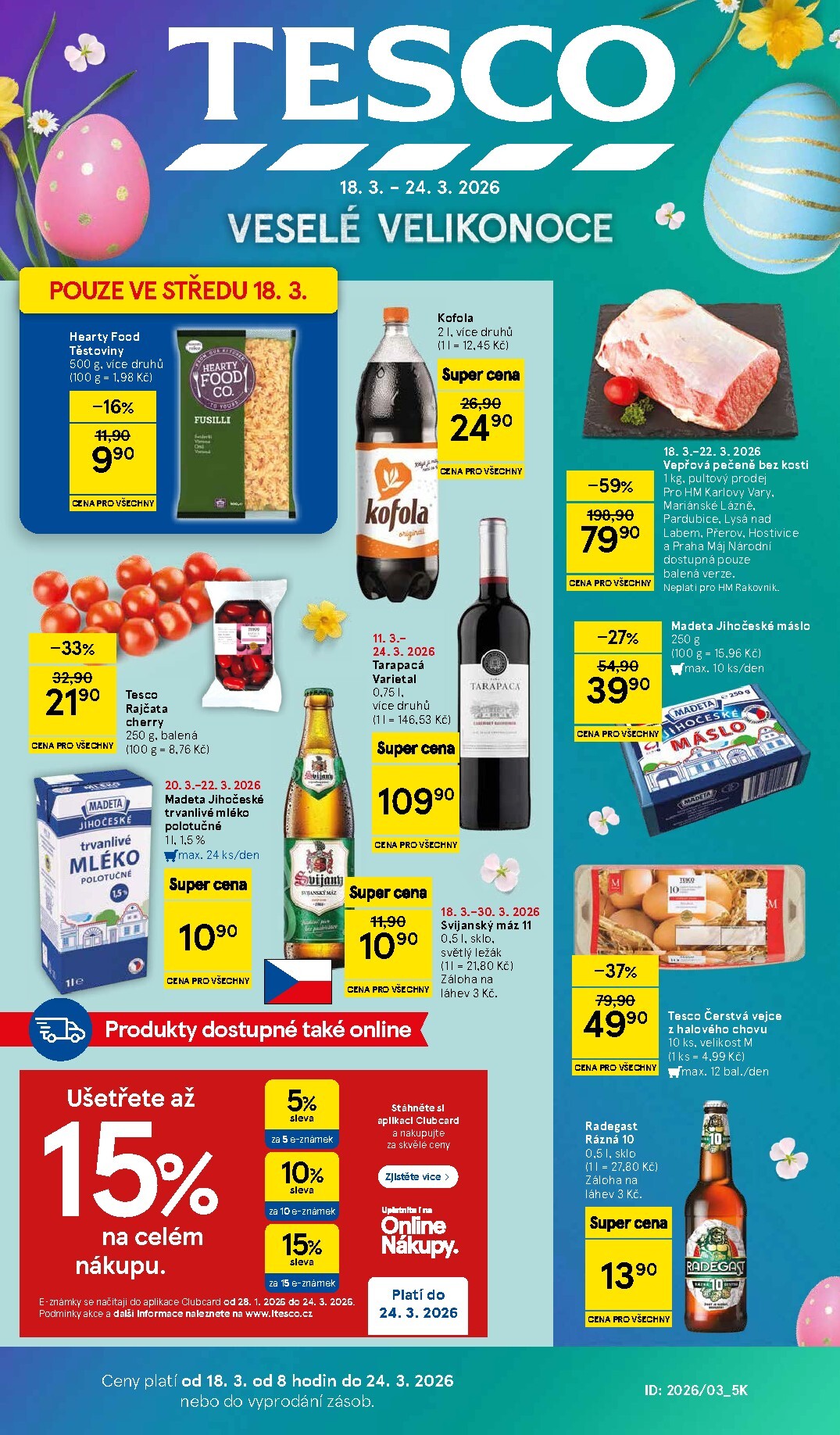Tesco leták platný od středy 18.03.2026 do úterý 24.03.2026