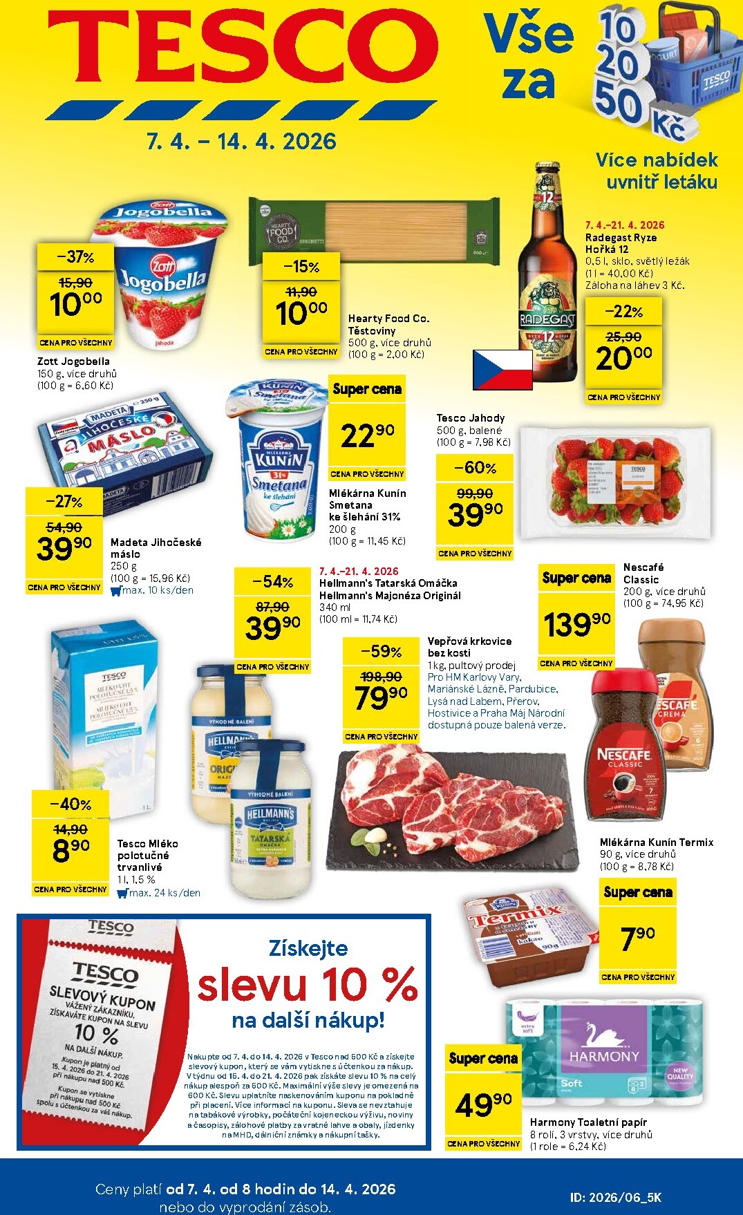 Tesco leták platný od úterý 07.04.2026 do úterý 14.04.2026
