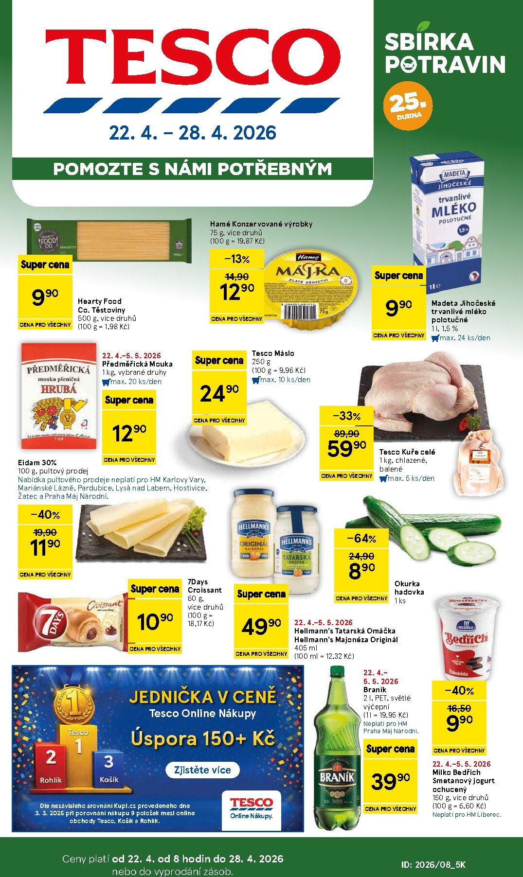 Budoucí Tesco leták platný od středy 22.04.2026 do úterý 28.04.2026