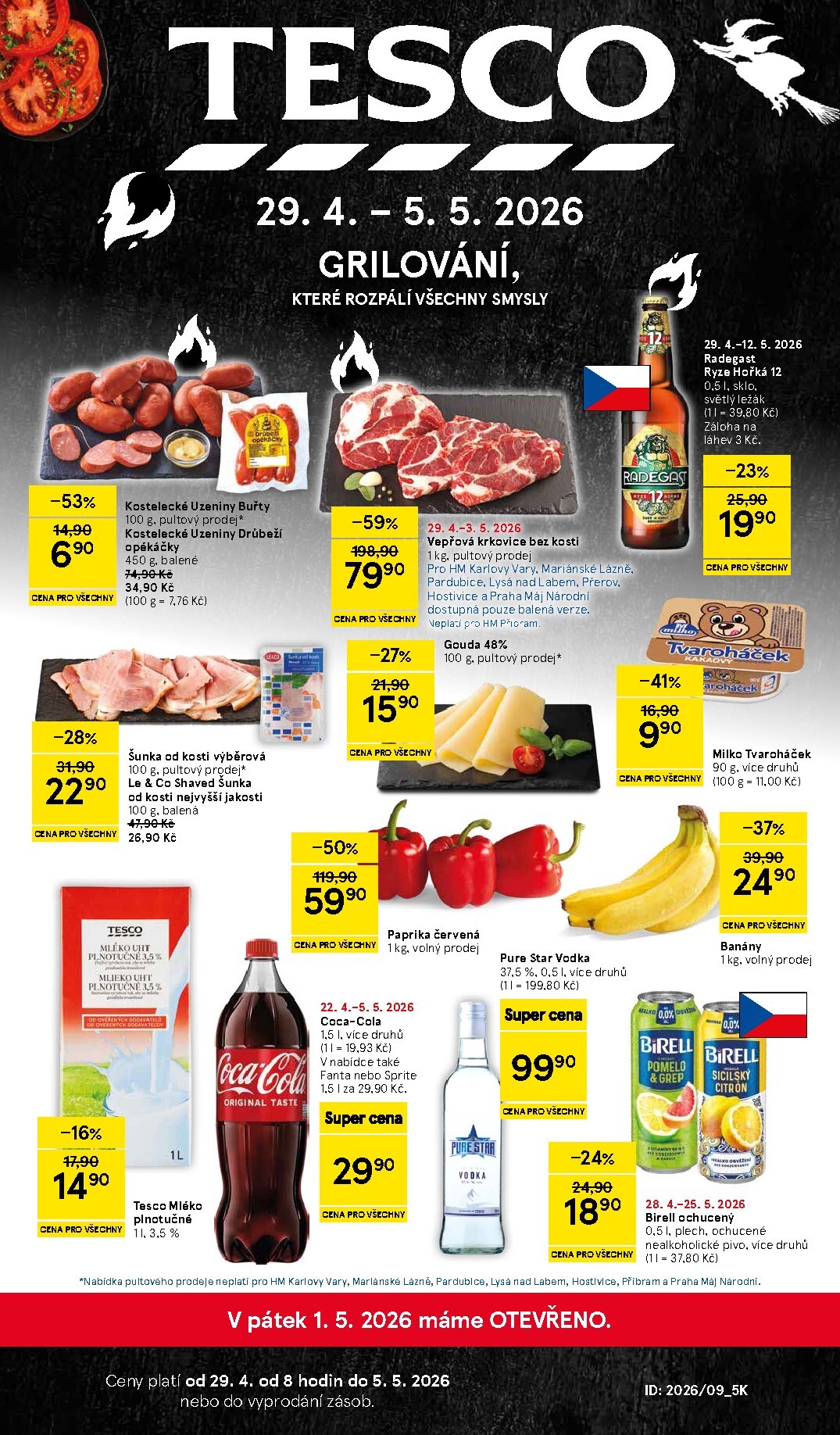 Budoucí Tesco leták platný od středy 29.04.2026 do úterý 05.05.2026