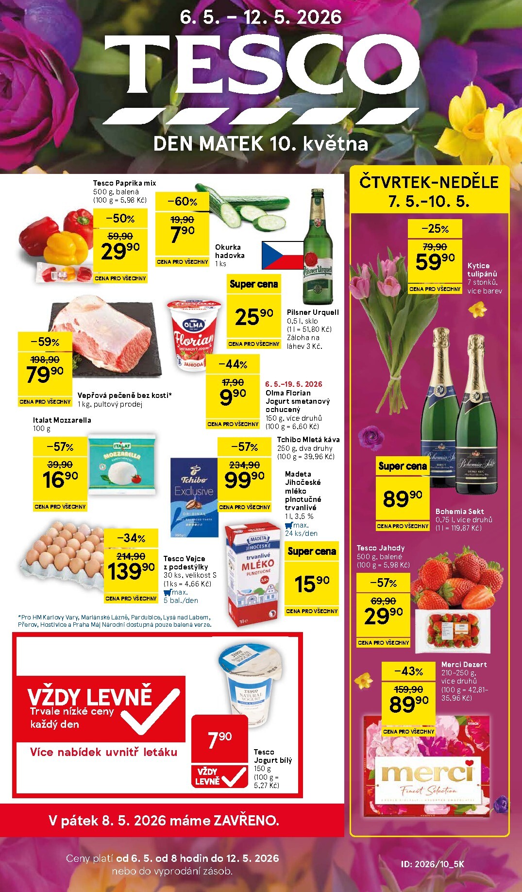 Budoucí Tesco leták platný od středy 06.05.2026 do úterý 12.05.2026