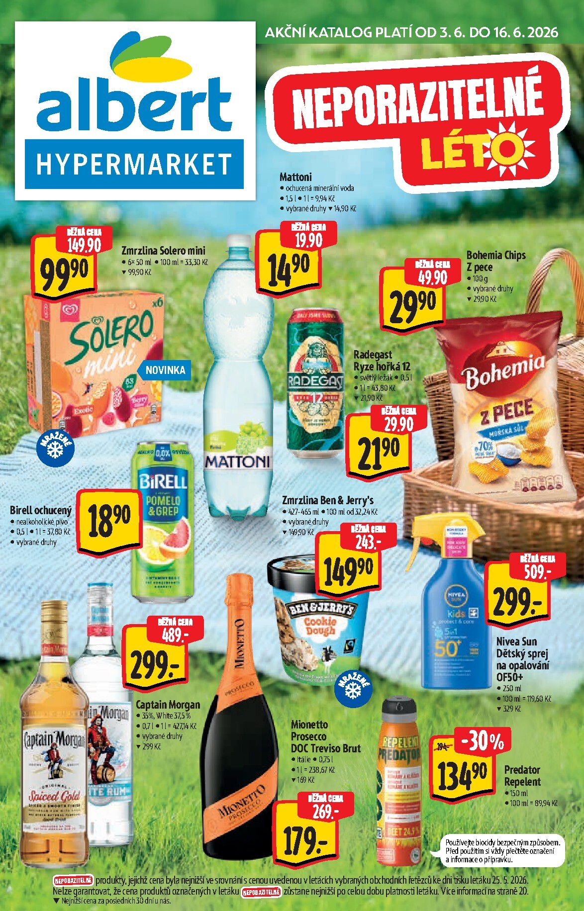 Aktuální Albert Hypermarket - Léto leták platný od středy 03.06.2026 do úterý 16.06.2026