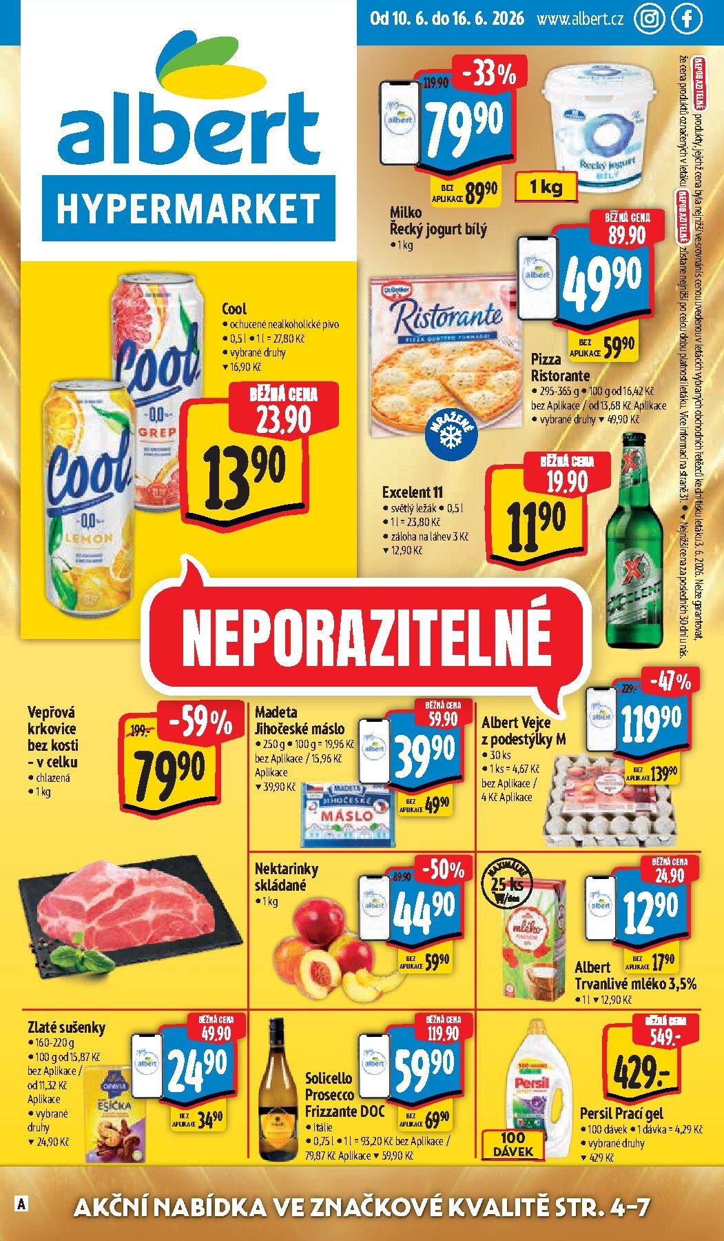 Budoucí Albert Hypermarket leták platný od středy 10.06.2026 do úterý 16.06.2026