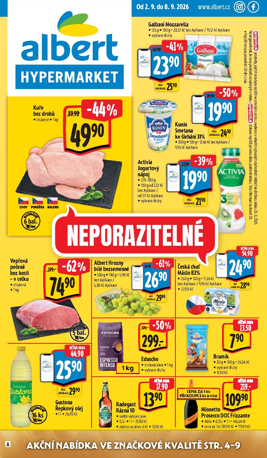 Budoucí Albert Hypermarket leták platný od středy 02.09.2026 do úterý 08.09.2026