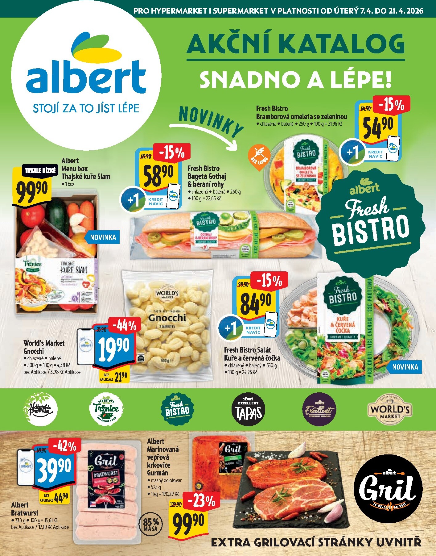 Albert Hypermarket - Akční katalog leták platný od úterý 07.04.2026 do úterý 21.04.2026