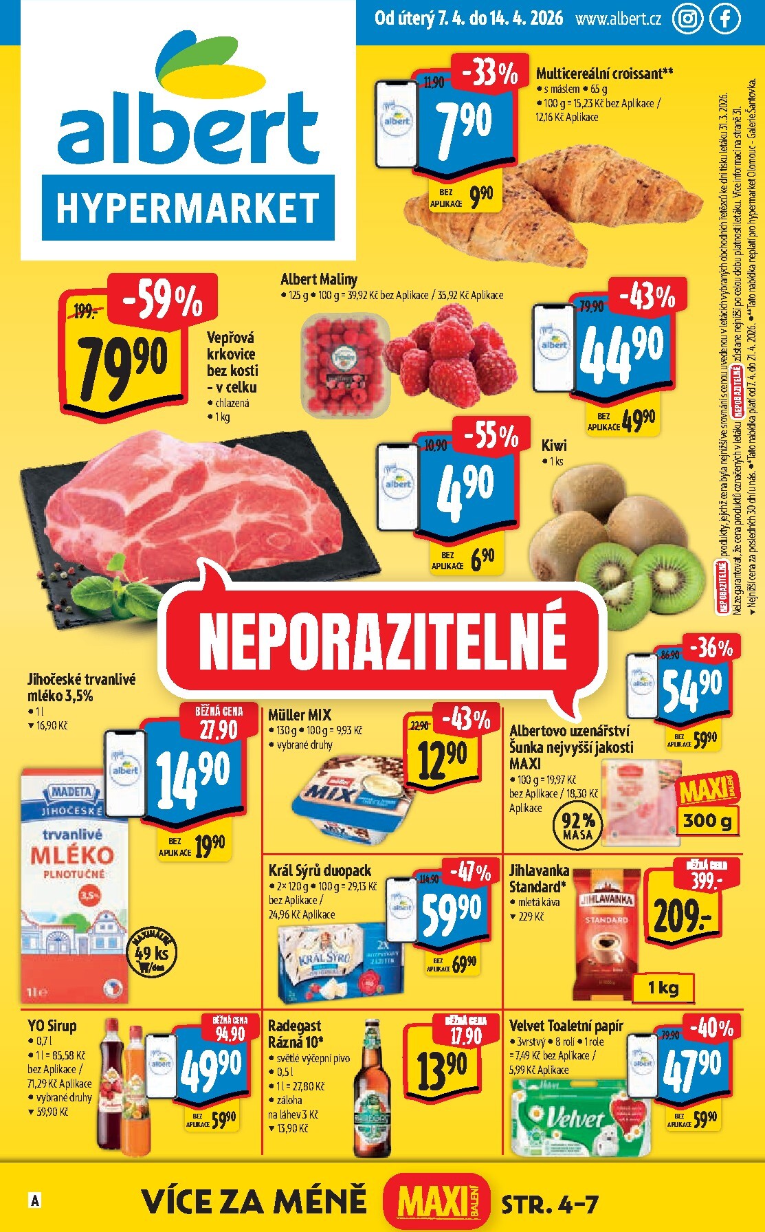 Albert Hypermarket leták platný od úterý 07.04.2026 do úterý 14.04.2026