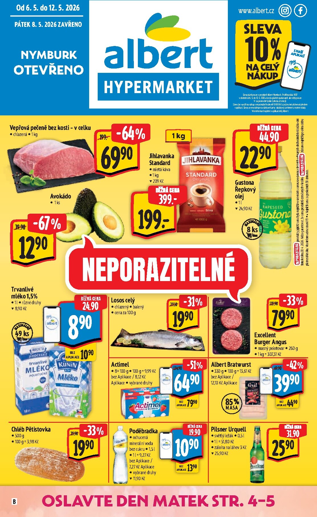Budoucí Albert Hypermarket leták platný od středy 06.05.2026 do úterý 12.05.2026