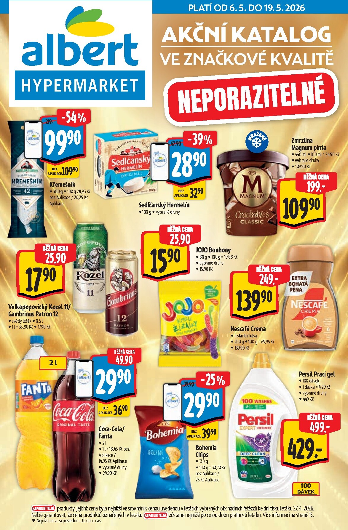Budoucí Albert Hypermarket - Akční katalog leták platný od středy 06.05.2026 do úterý 19.05.2026