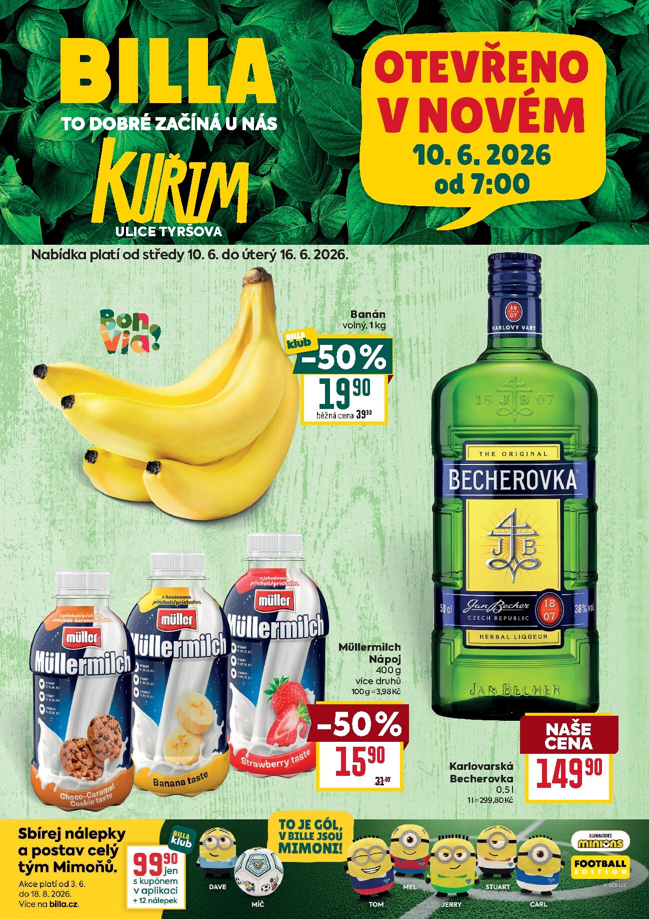 Aktuální Billa - Speciál: Kuřim leták platný od středy 10.06.2026 do úterý 16.06.2026