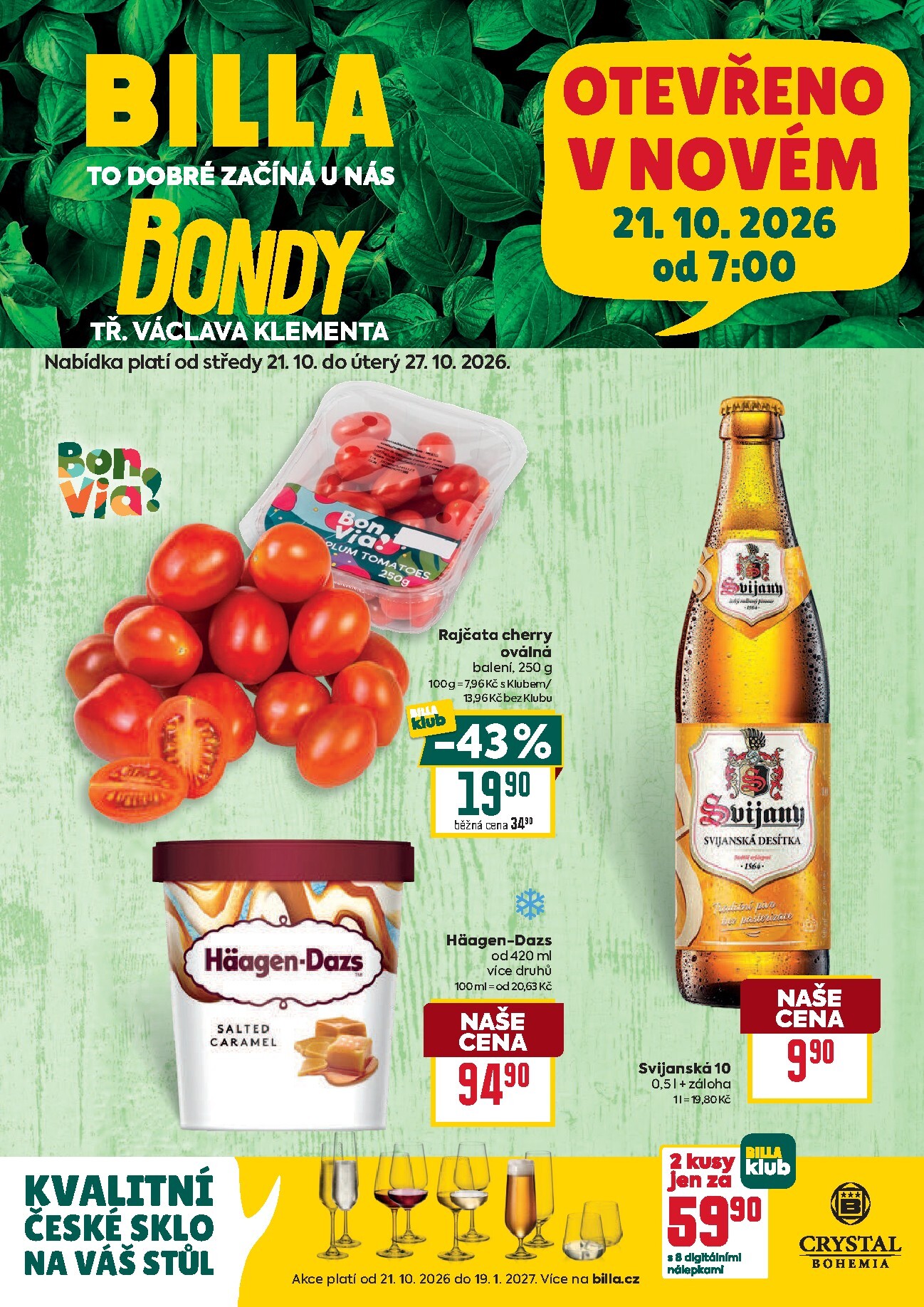 Budoucí Billa - Speciál: Mladá Boleslav leták platný od středy 21.10.2026 do úterý 27.10.2026