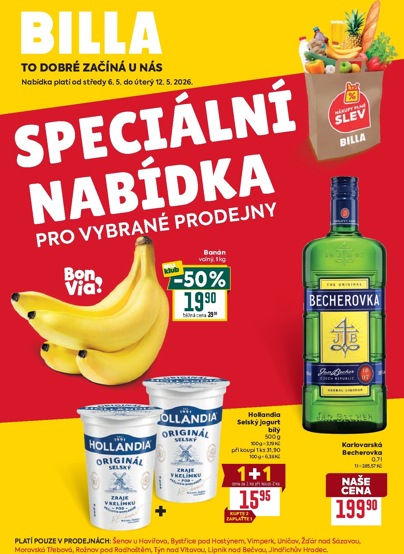 Budoucí Billa - Speciální nabídka: vybrané prodejny leták platný od středy 06.05.2026 do úterý 12.05.2026