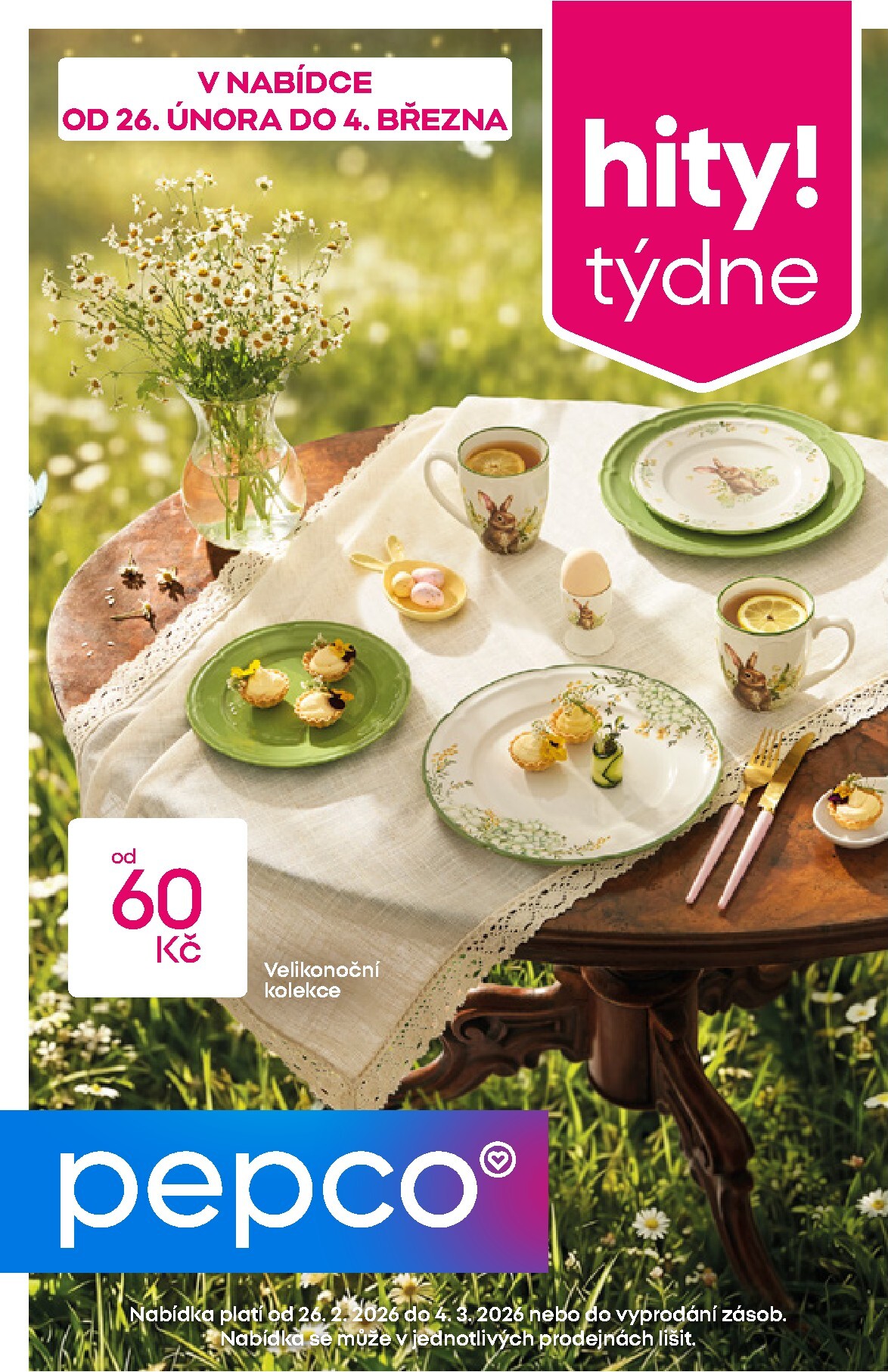 Pepco - Velikonoční kolekce leták platný od čtvrtka 26.02.2026 do středy 04.03.2026