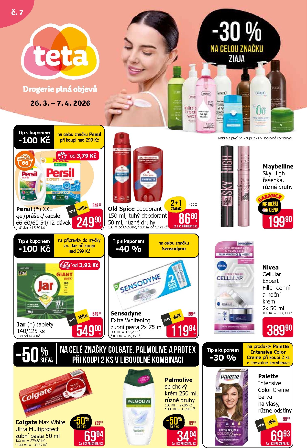 Teta drogerie leták platný od čtvrtka 26.03.2026 do úterý 07.04.2026