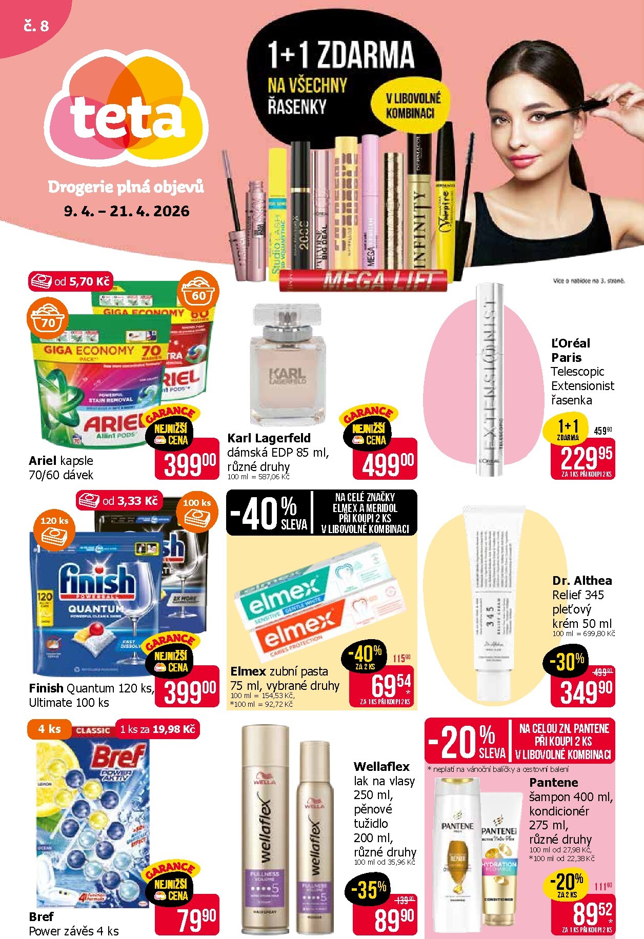 Budoucí Teta drogerie leták platný od čtvrtka 09.04.2026 do úterý 21.04.2026