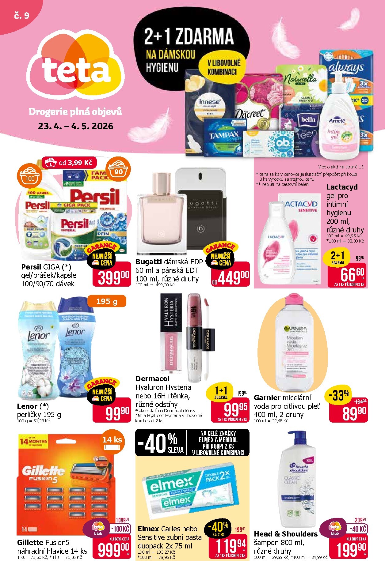 Budoucí Teta drogerie leták platný od čtvrtka 23.04.2026 do pondělí 04.05.2026