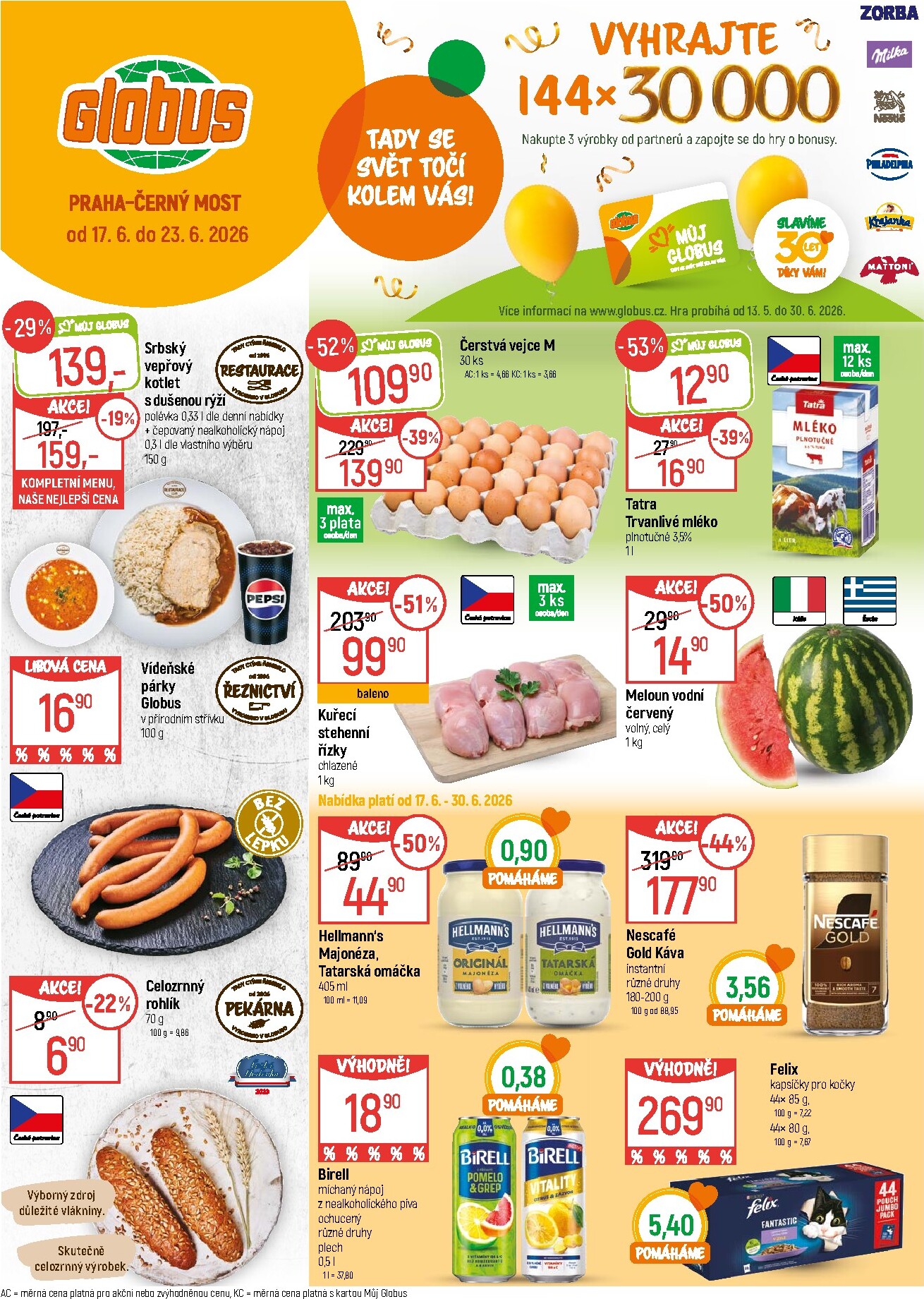 Budoucí Globus leták platný od středy 17.06.2026 do úterý 23.06.2026