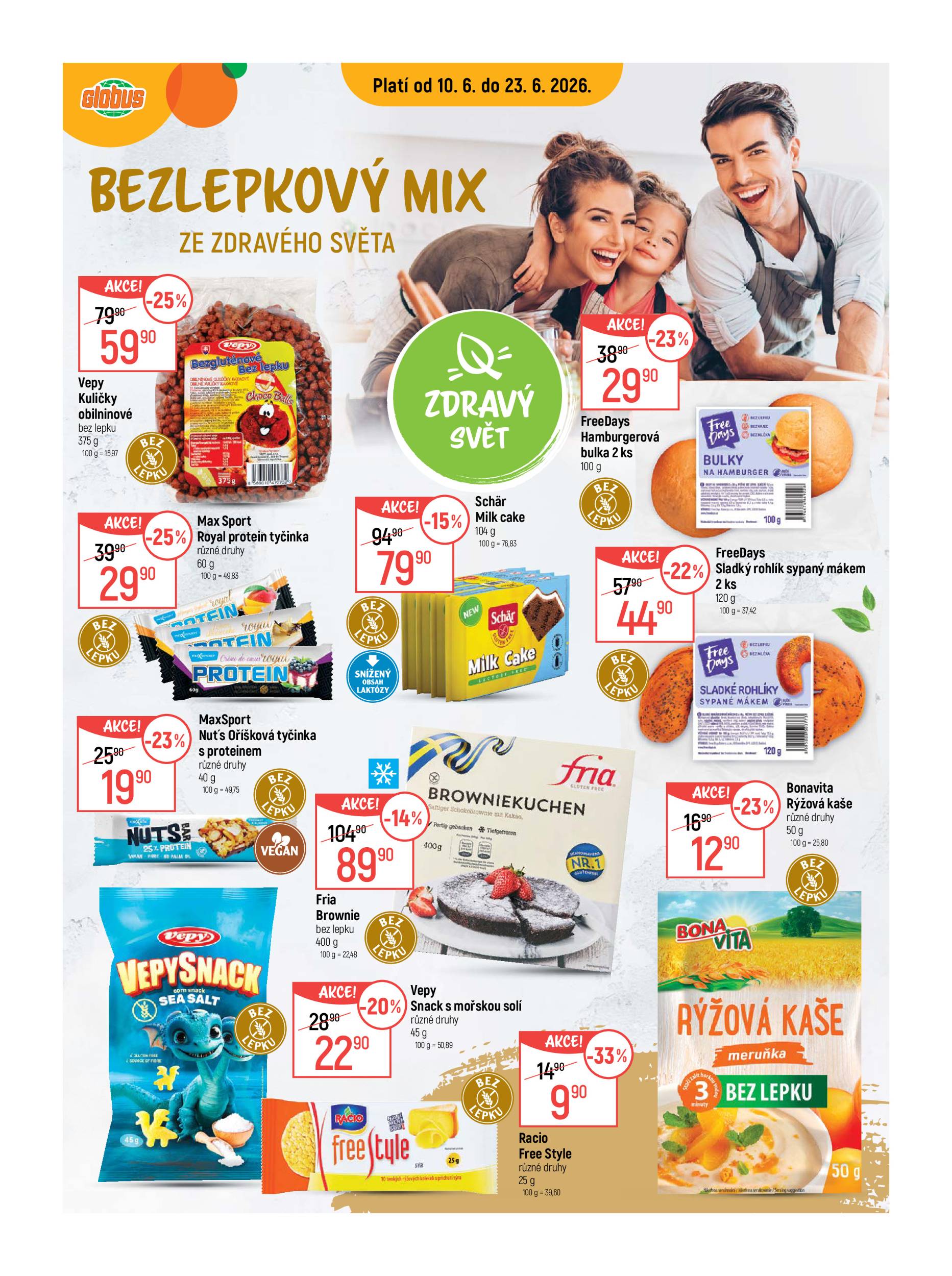 Aktuální Globus - Zdravý svět leták platný od středy 10.06.2026 do úterý 23.06.2026