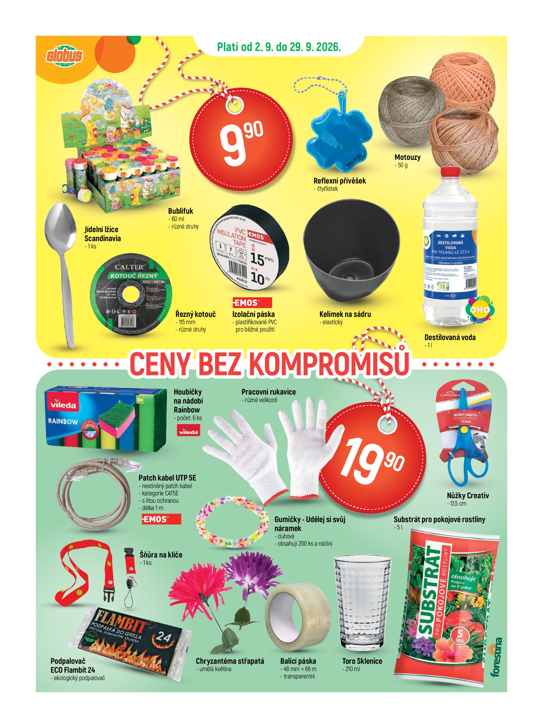 Globus - Ceny bez kompromisů leták na příští týden od středy 02.09.2026 do úterý 29.09.2026