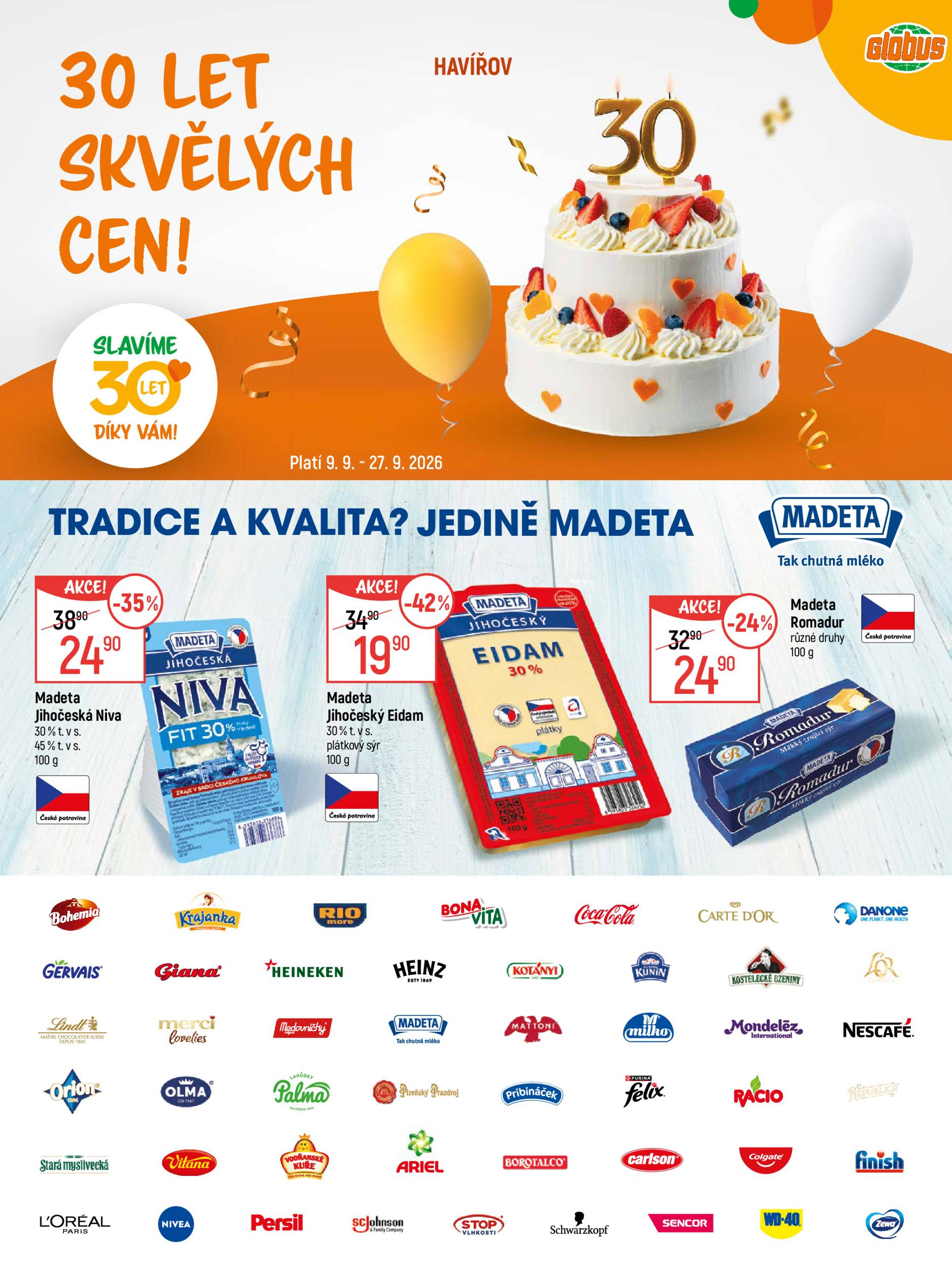 Globus - Havířov leták na příští týden od středy 09.09.2026 do neděle 27.09.2026