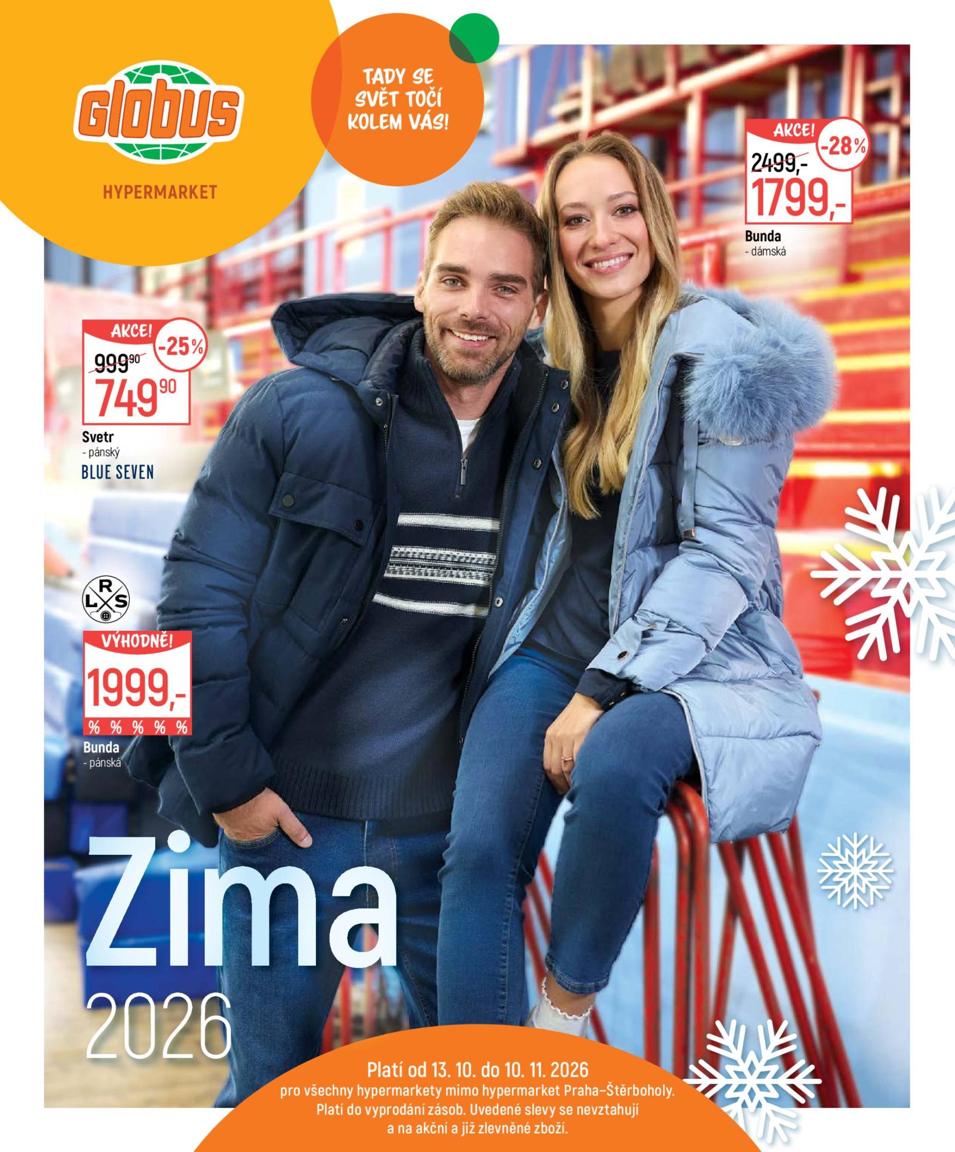 Globus - Zima 2026 leták na příští týden od úterý 13.10.2026 do úterý 10.11.2026