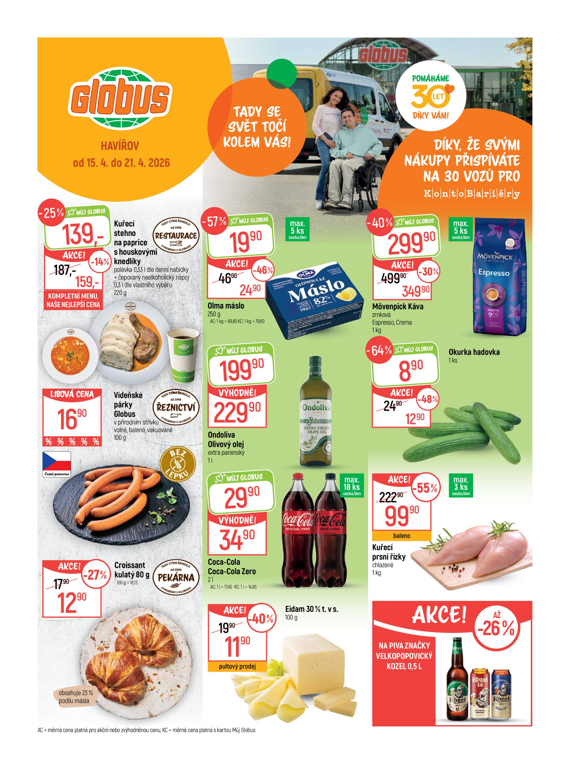 Globus - Havířov - Prostřední Suchá leták na příští týden od středy 15.04.2026 do úterý 21.04.2026