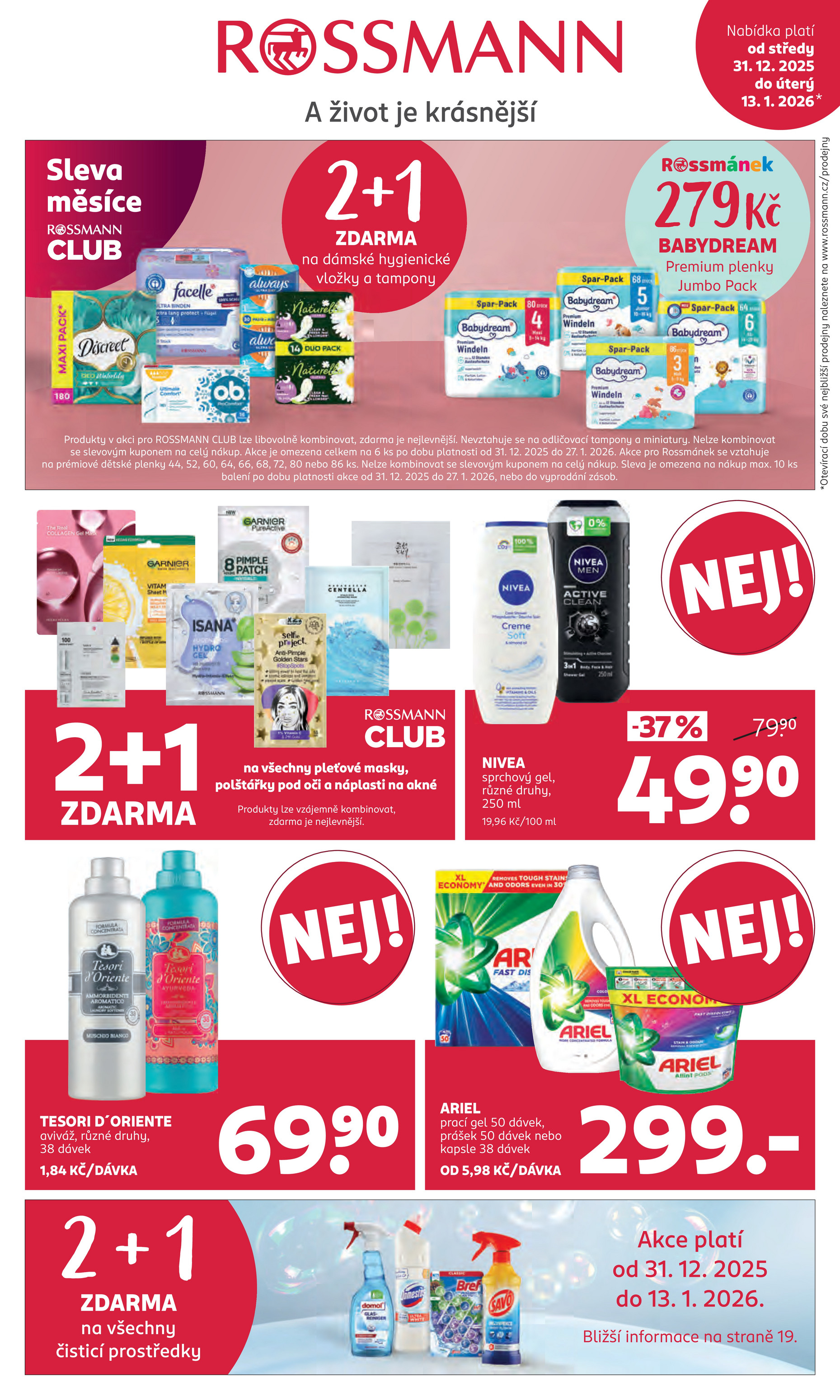 Aktuální leták ROSSMANN od 31.12. do 13.01.