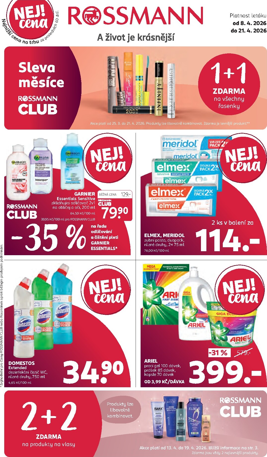 ROSSMANN leták platný od středy 08.04.2026 do úterý 21.04.2026