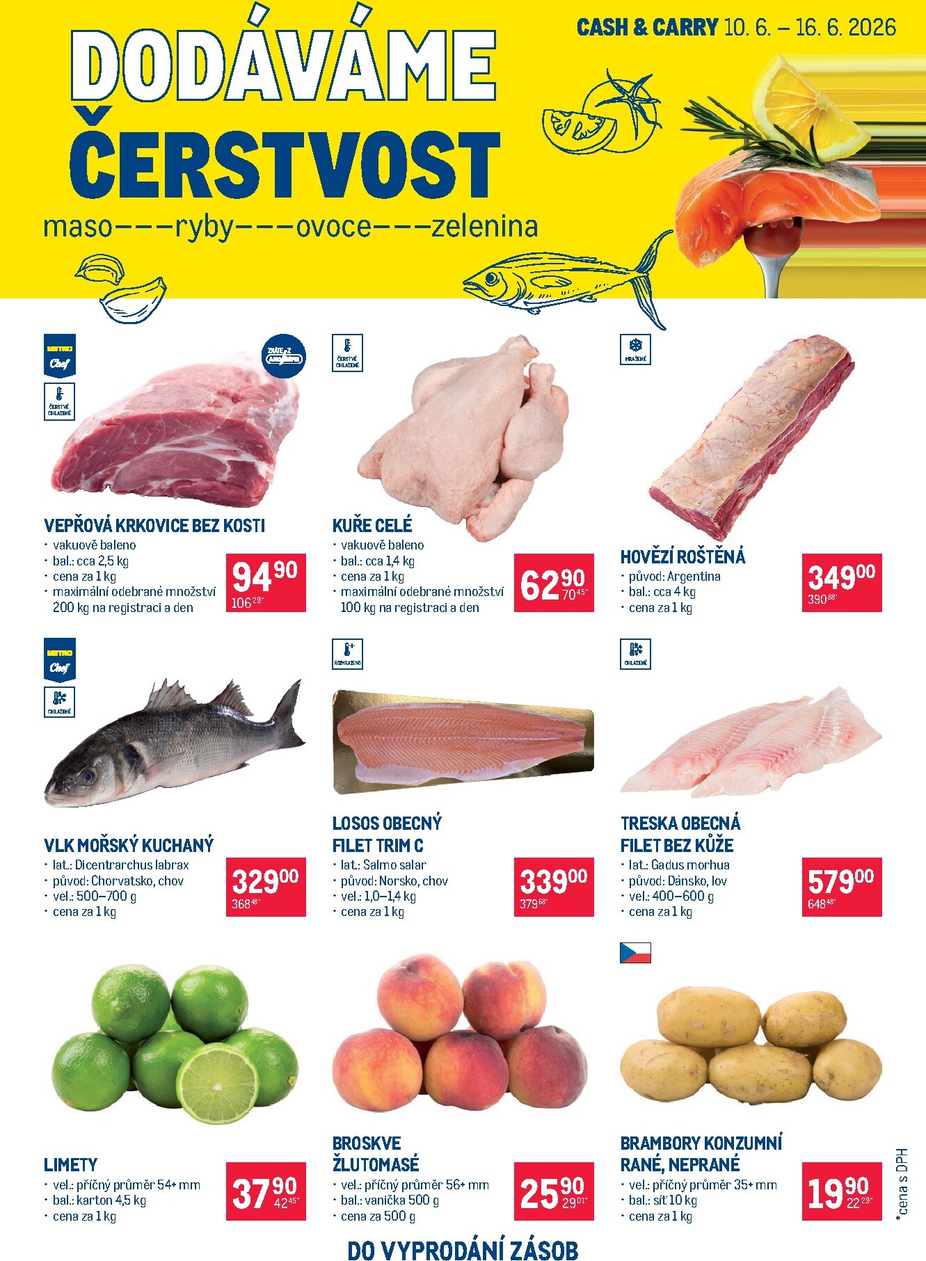 Aktuální Makro - Čerstvé zboží leták platný od středy 10.06.2026 do úterý 16.06.2026