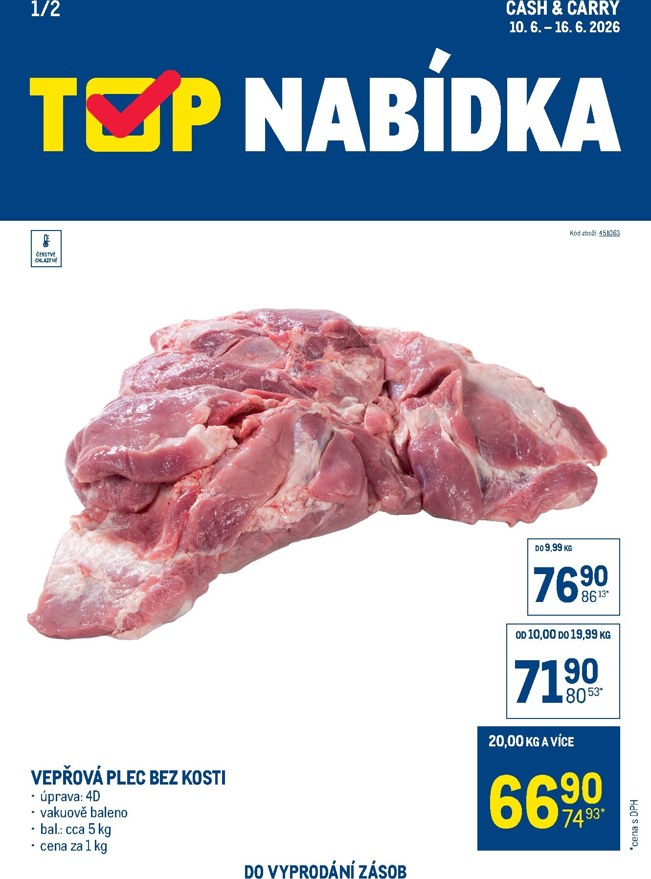 Aktuální Makro - TOP maso leták platný od středy 10.06.2026 do úterý 16.06.2026