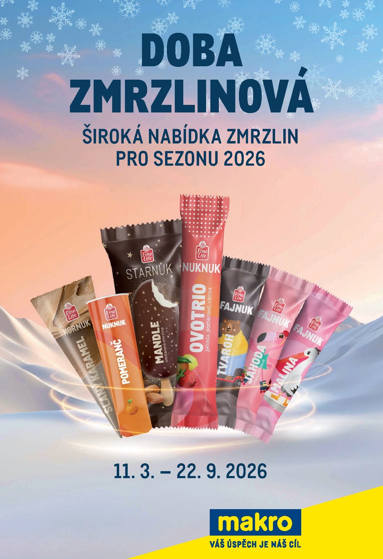 Aktuální Makro - Doba zmrzlinová leták platný od středy 11.03.2026 do úterý 22.09.2026