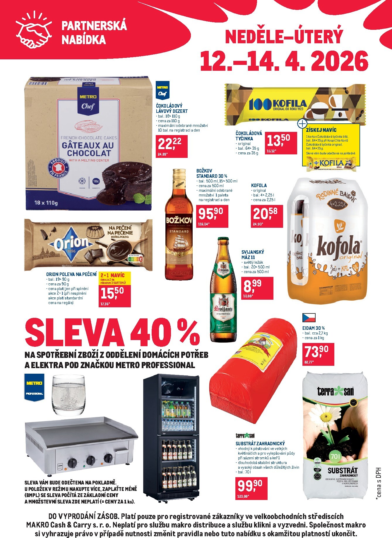 Makro - Partnerská nabídka leták na příští týden od neděle 12.04.2026 do úterý 14.04.2026