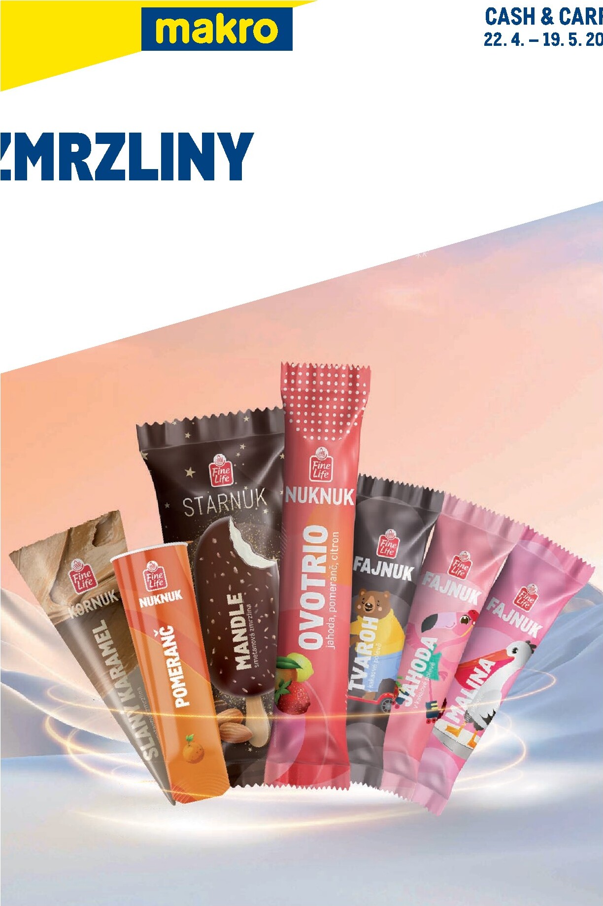 Budoucí Makro - Zmrzliny leták platný od středy 22.04.2026 do úterý 19.05.2026