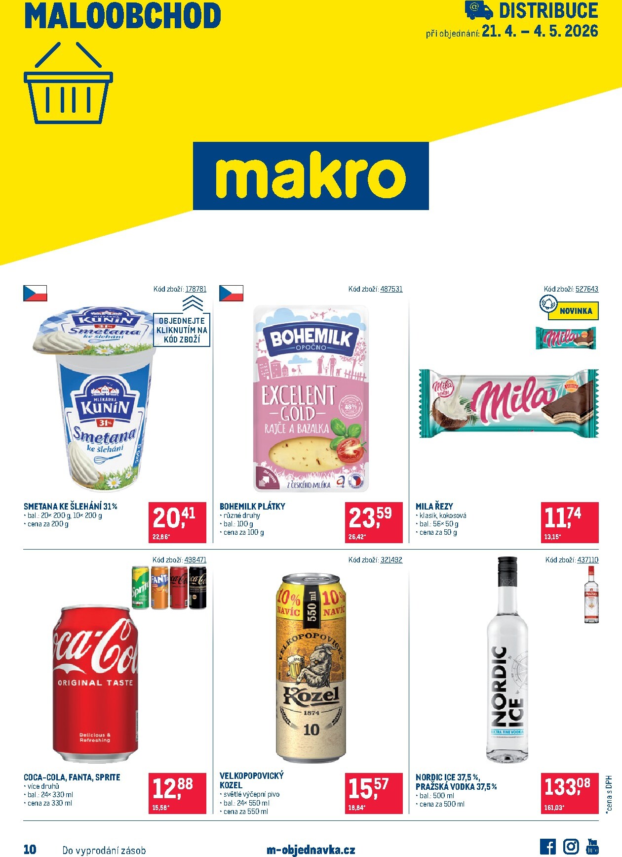 Budoucí Makro - Maloobchod - Distribuce leták platný od úterý 21.04.2026 do pondělí 04.05.2026