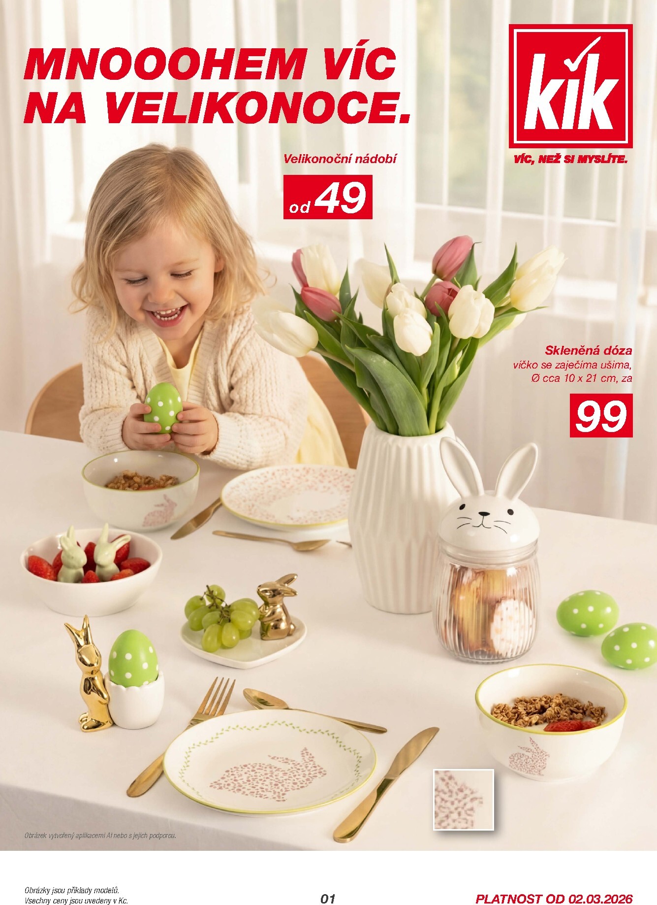 KiK leták platný od pondělí 02.03.2026 do neděle 29.03.2026