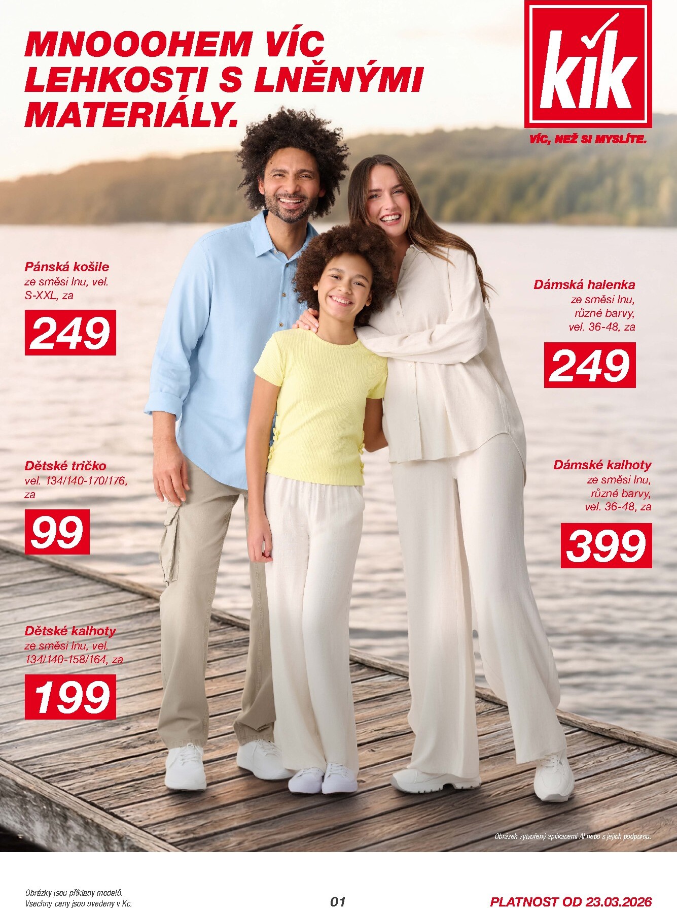 KiK leták platný od pondělí 23.03.2026 do neděle 19.04.2026