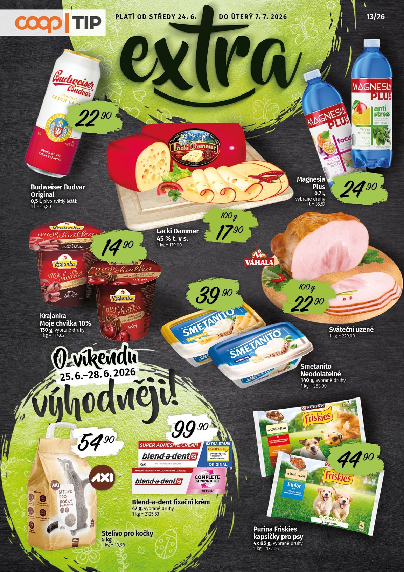 Budoucí Coop - Tip Extra leták platný od středy 24.06.2026 do úterý 07.07.2026
