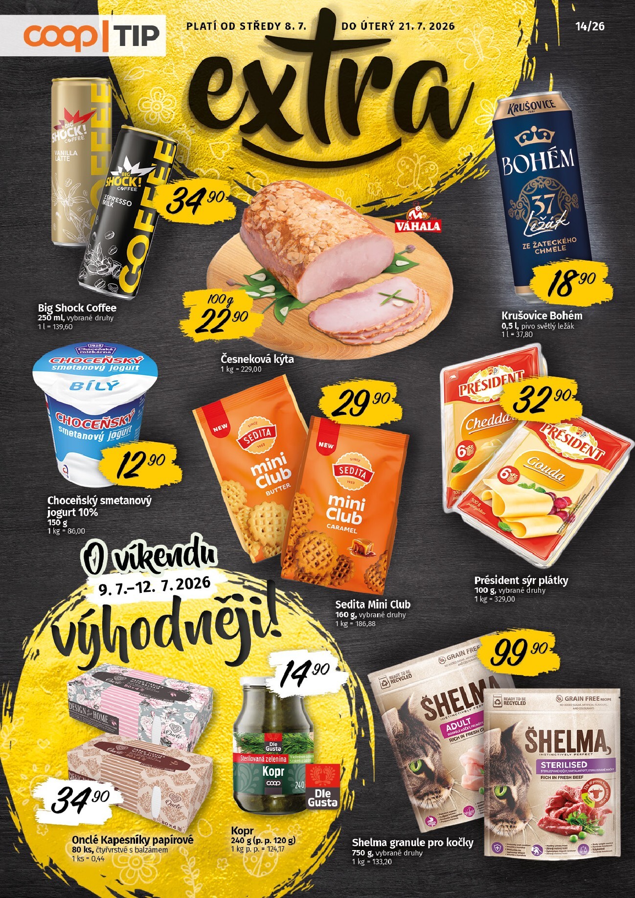 Aktuální Coop - Tip Extra leták platný od středy 08.07.2026 do úterý 21.07.2026