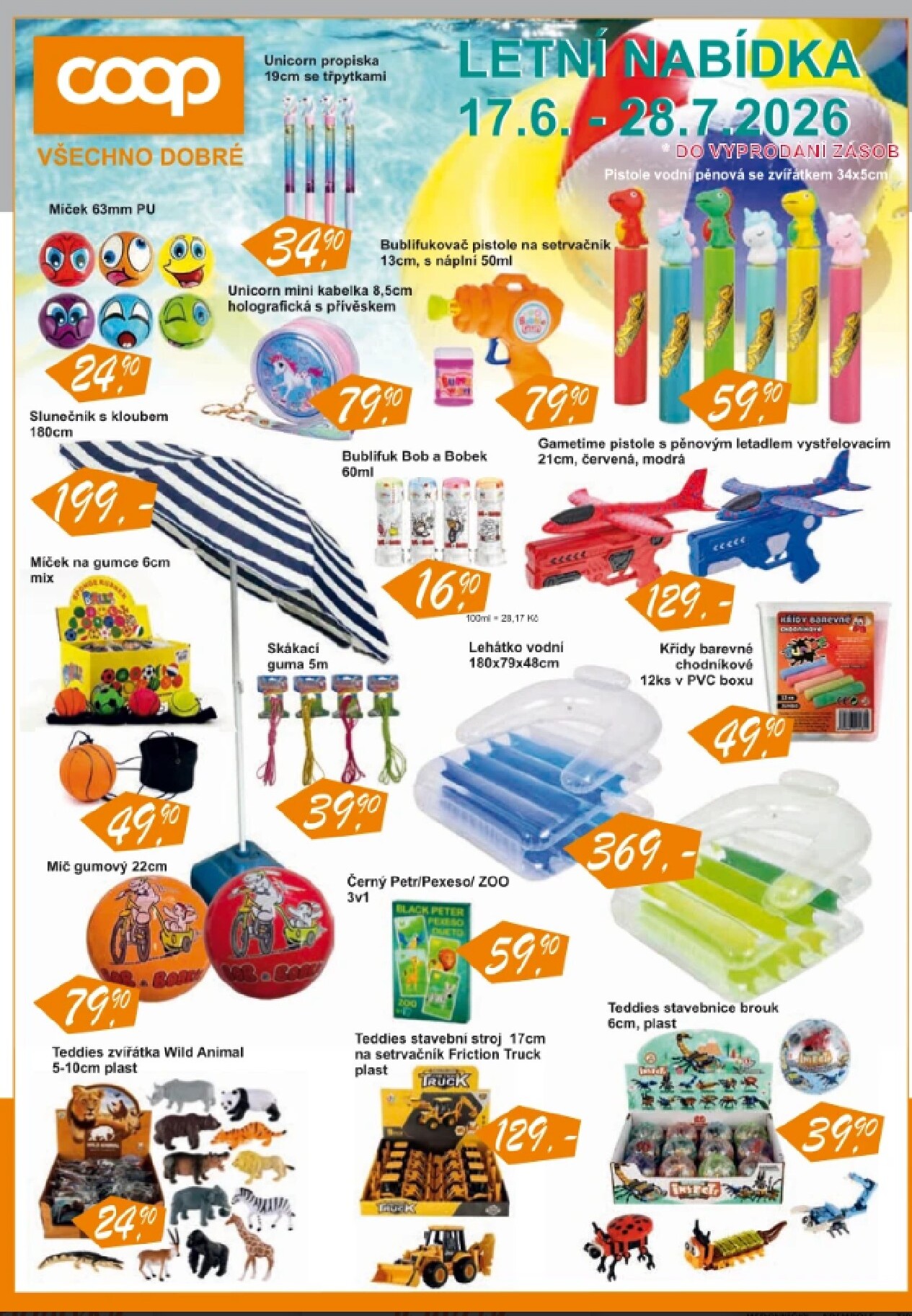 Aktuální Coop - Letní nabídka leták platný od středy 17.06.2026 do úterý 28.07.2026