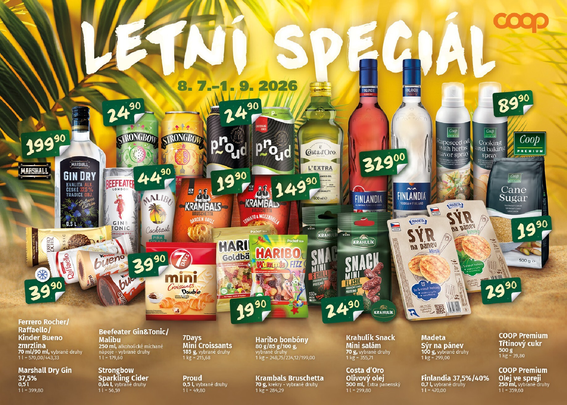 Aktuální Coop - Delikates Letní speciál leták platný od středy 08.07.2026 do úterý 01.09.2026