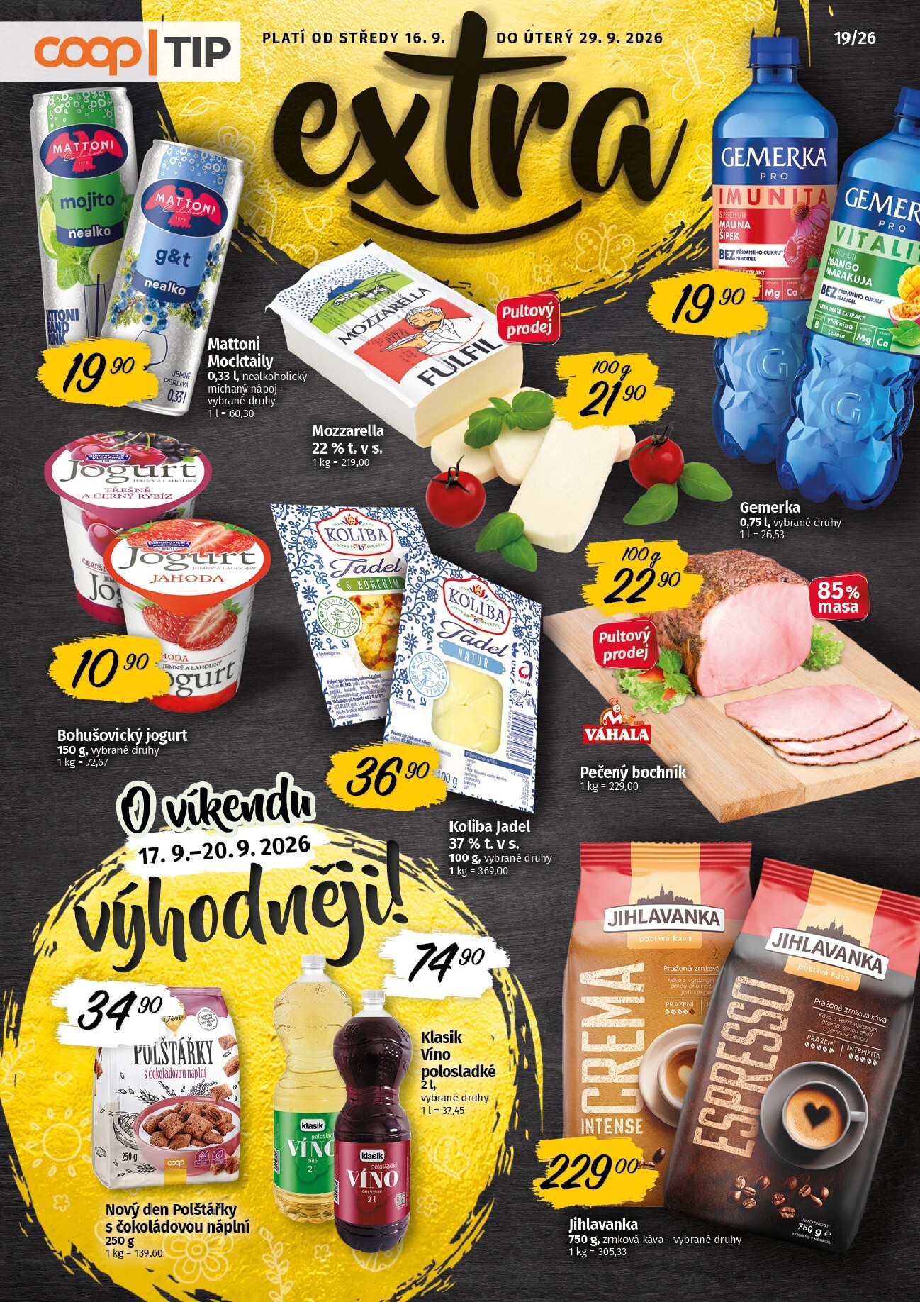 Budoucí Coop - Tip extra leták platný od středy 16.09.2026 do úterý 29.09.2026