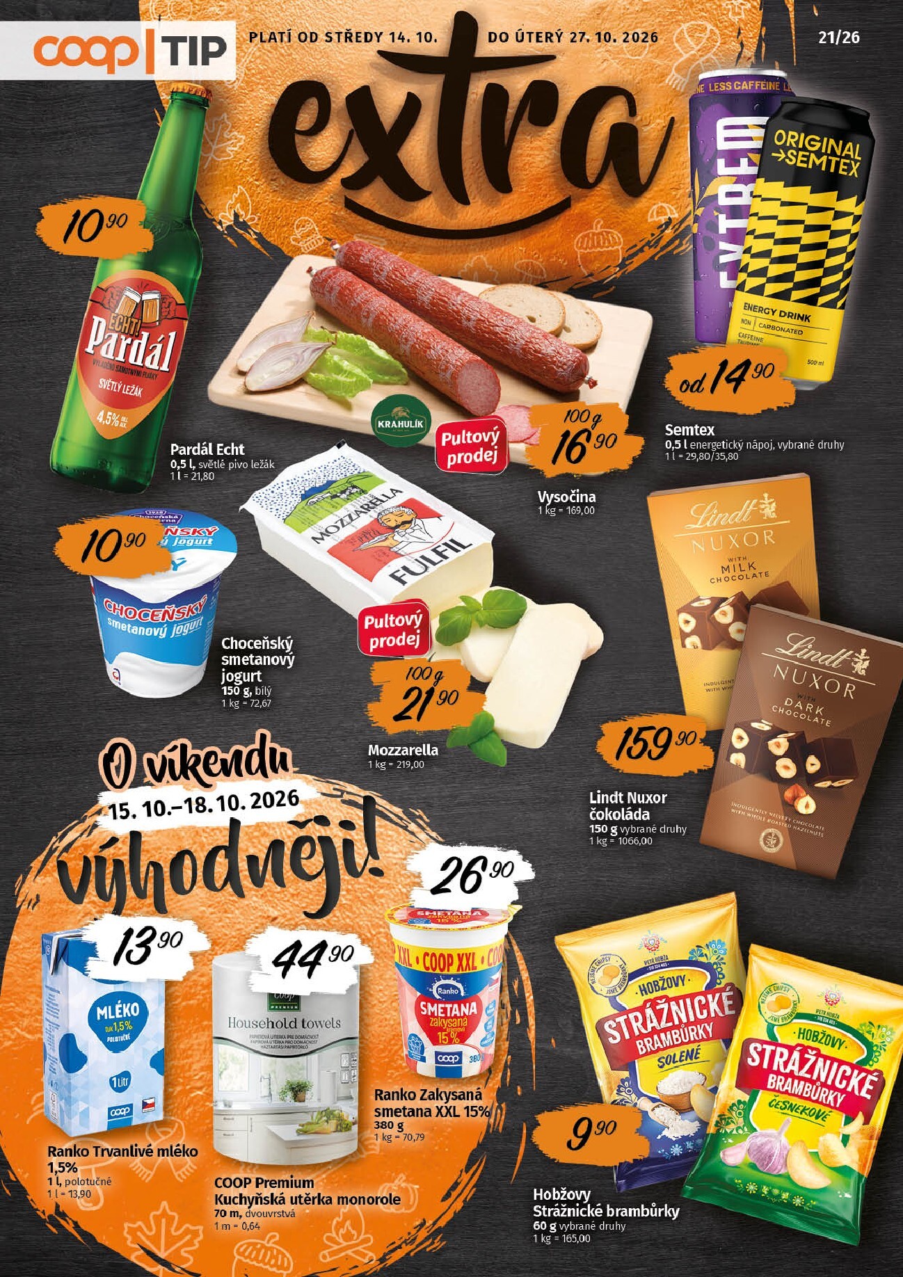 Budoucí Coop - TIP extra leták platný od středy 14.10.2026 do úterý 27.10.2026