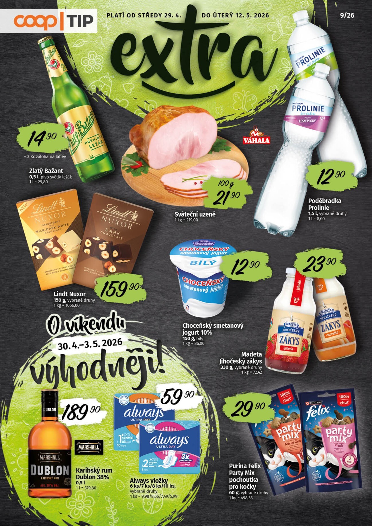 Aktuální Coop - Tip extra leták platný od středy 29.04.2026 do úterý 12.05.2026