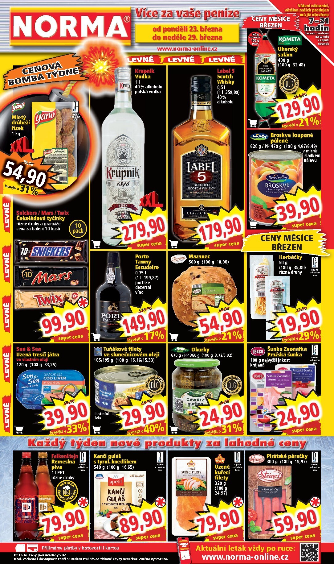 Norma leták platný od pondělí 23.03.2026 do neděle 29.03.2026