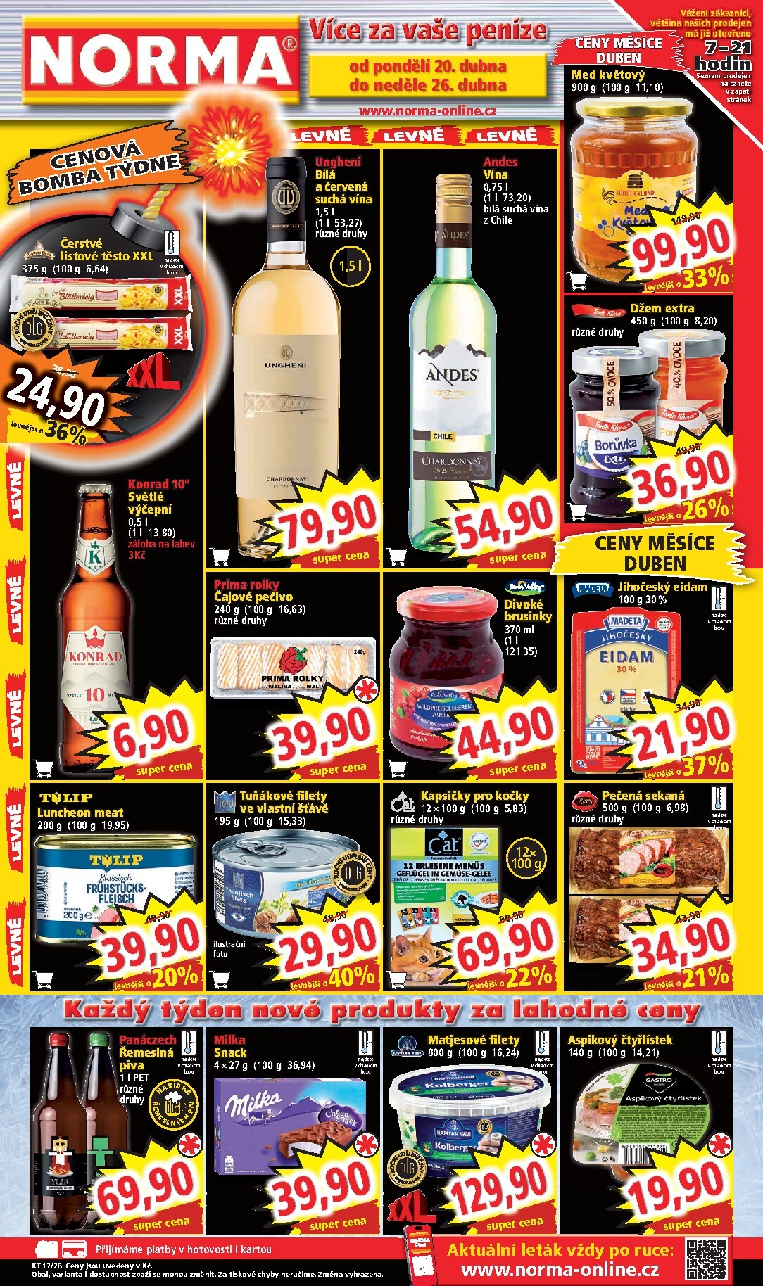 Norma leták na příští týden od pondělí 20.04.2026 do neděle 26.04.2026