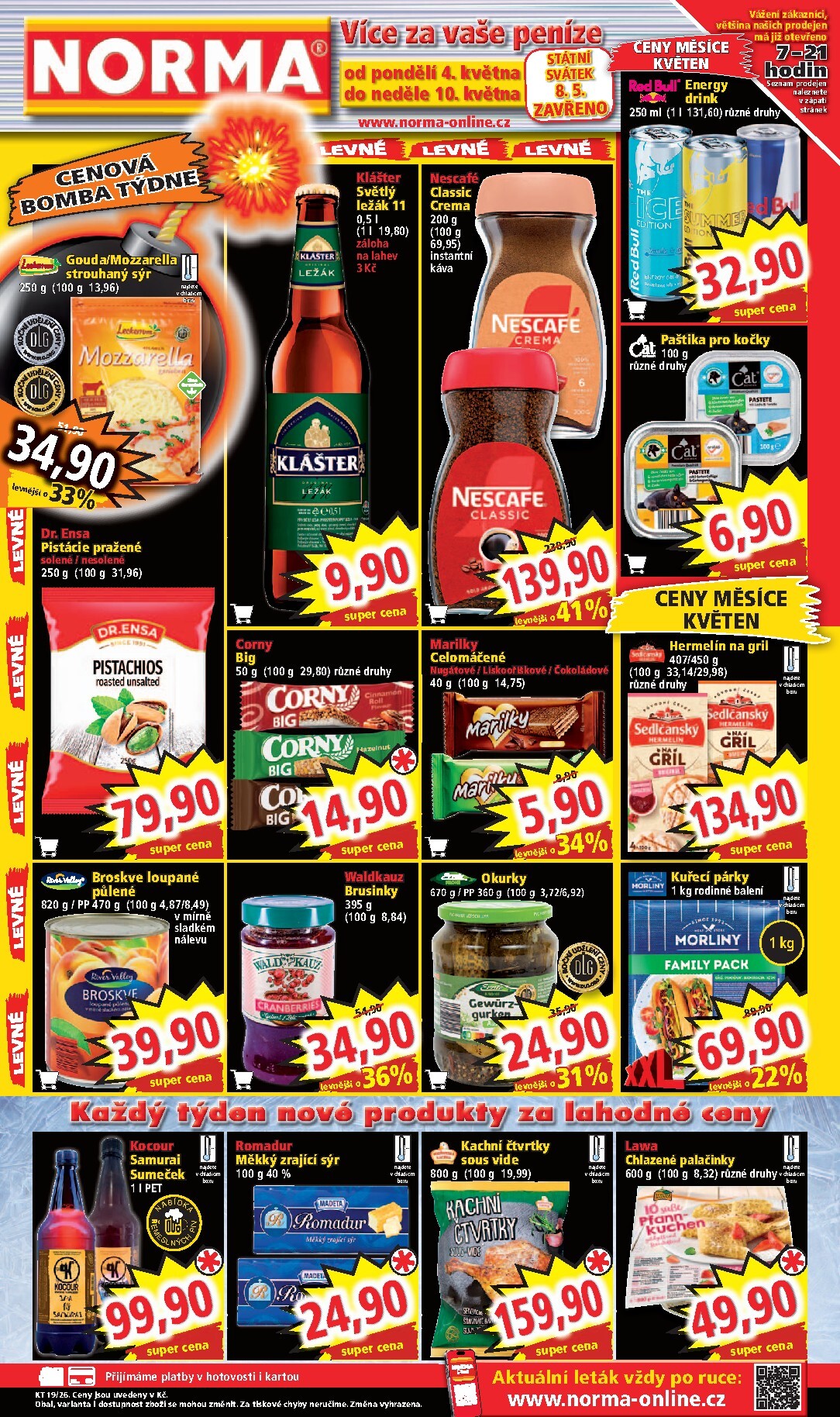 Norma leták na příští týden od pondělí 04.05.2026 do neděle 10.05.2026